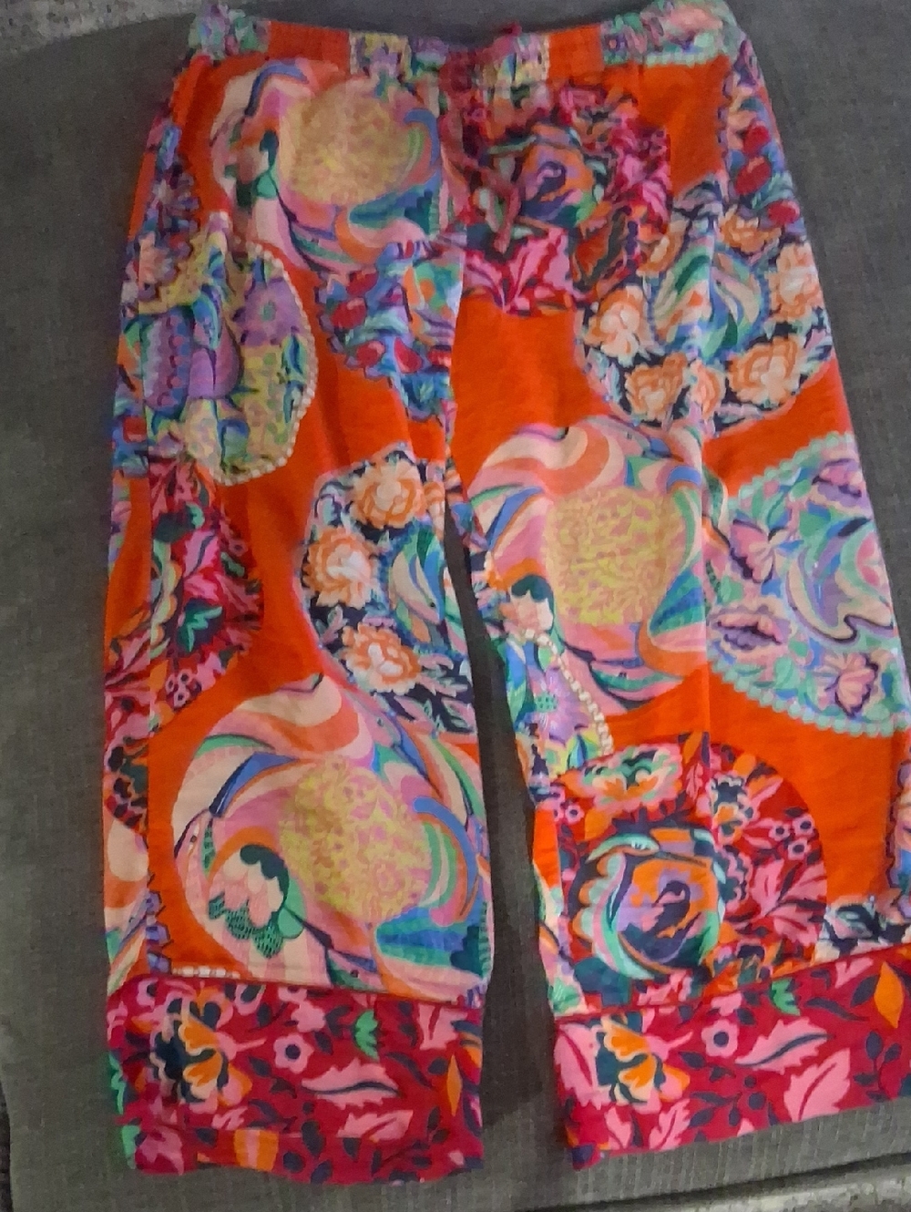 Anthropologie Alexandra Farmer Secret Garden Flannel Pajama Pants XL Petite - Picture 4 of 8